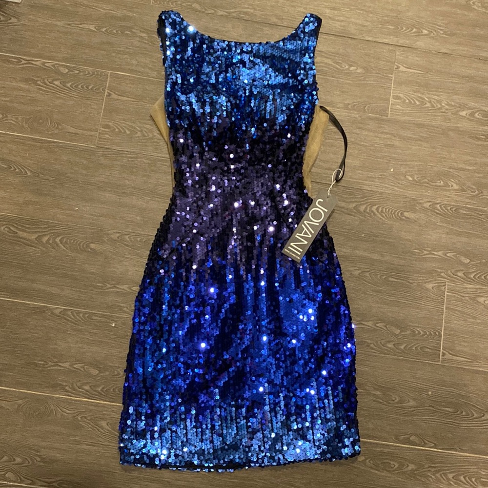 NWT Jovani short blue ombré Hoco dress size 00